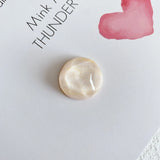Japanese Ink Smudge Round Water Wave Pattern Resin Patch Material DIY Hairpin
