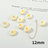 Small Daisy Sea Shell Straight Hole Flower DIY Material