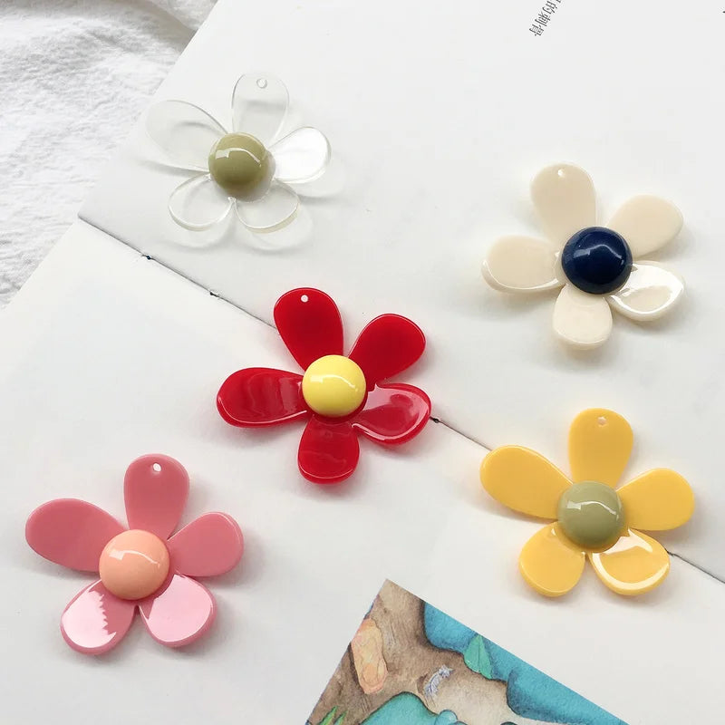 Korea Fruta Acrylic Flower DIY Jewelry Earring Nail Accessory Material