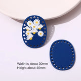 Embossed Daisy Flower Pendant DIY Jewelry Material