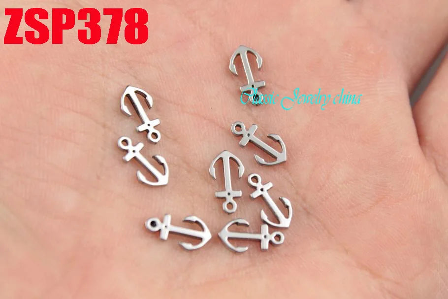 Stainless Steel Tail Chain Pendant Charms DIY Jewelry Accessories 100pcs