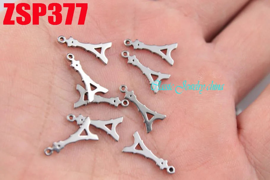 Stainless Steel Tail Chain Pendant Charms DIY Jewelry Accessories 100pcs
