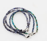 Iolite Turquoise Sapphire Green Round Faceted 3mm Bracelet Beads