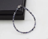 Iolite Turquoise Sapphire Green Round Faceted 3mm Bracelet Beads