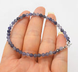 Iolite Turquoise Sapphire Green Round Faceted 3mm Bracelet Beads