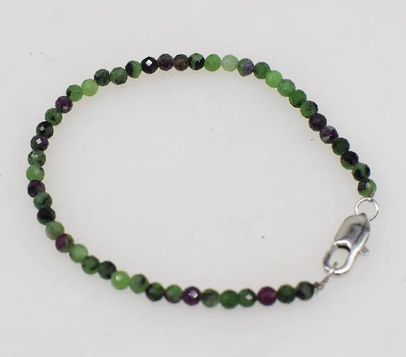 Iolite Turquoise Sapphire Green Round Faceted 3mm Bracelet Beads