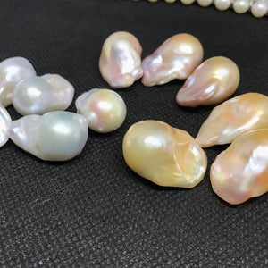 Irregular Baroque Freshwater Pearl 15mm-16mm 1pcs for Earrings