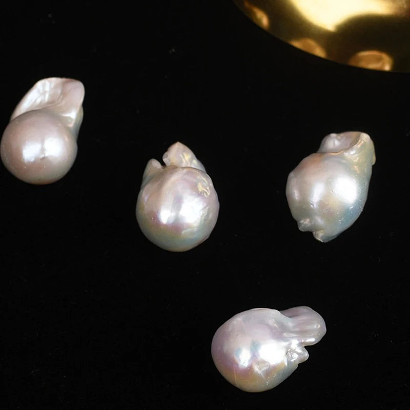 Irregular Baroque Freshwater Pearl 15mm-16mm 1pcs for Earrings