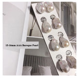 Baroque Freshwater Pearl 15mm-16mm 1pcs Big Size Loose Pearl for Earrings
