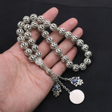 Islamic Prayer Beads Bracelet Ayatul Kursi Allah Rosary Hamsa Hand Ottoman