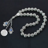 Islamic Prayer Beads Bracelet Ayatul Kursi Allah Rosary Hamsa Hand Ottoman