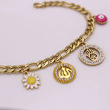 Islamic Baby Bracelet with Hamsa Hand of Fatima Evil Eye