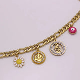 Islamic Baby Bracelet with Hamsa Hand of Fatima Evil Eye