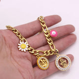 Islamic Baby Bracelet with Hamsa Hand of Fatima Evil Eye