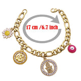 Islamic Baby Bracelet with Hamsa Hand of Fatima Evil Eye