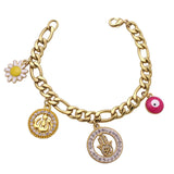 Islamic Baby Bracelet with Hamsa Hand of Fatima Evil Eye