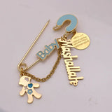 Islamic Quran Al Qalam Mashallah Brooch Baby Pin