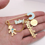 Islamic Quran Al Qalam Mashallah Brooch Baby Pin