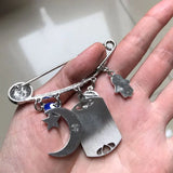 Islamic Evil Eye Hamsa Hand Amulet Brooch Baby Pin