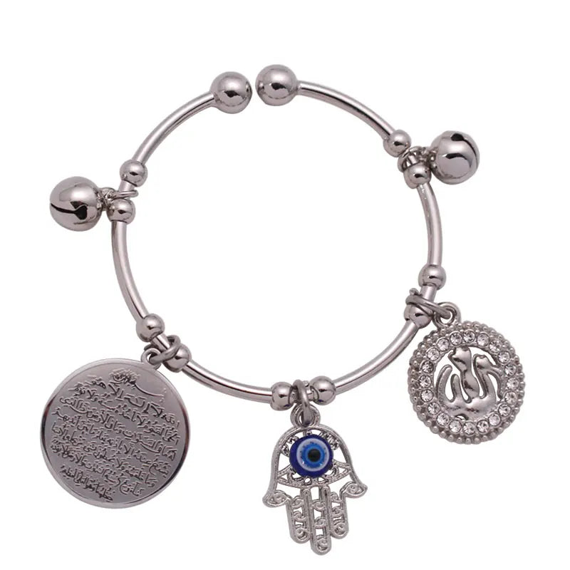 Islamic Hamsa Hand of Fatima Evil Eye Baby Bracelet