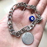 Islamic AYATUL KURSI Evil Eye Stainless Steel Bracelet