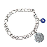 Islamic AYATUL KURSI Evil Eye Stainless Steel Bracelet