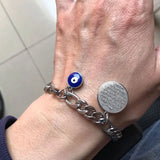 Islamic AYATUL KURSI Evil Eye Stainless Steel Bracelet