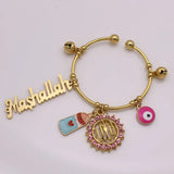 Islamic Turkish Copper Evil Eye Baby Bangles
