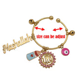 Islamic Turkish Copper Evil Eye Baby Bangles
