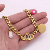 Ayatul Kursi Allah Evil Eye Stainless Steel Feeding Bracelets