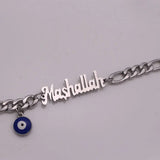 Muslim Evil Eye Stainless Steel Bracelet - Mashallah Turkey Islam