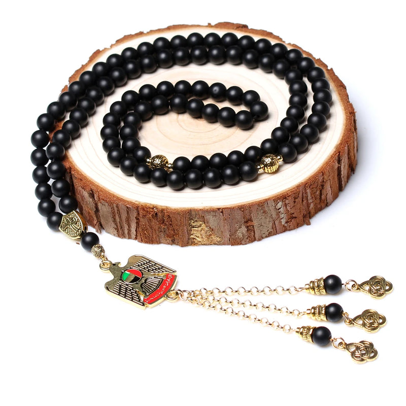 Islamic Muslim Rosary Misbaha Hot Stone Tasbih Prayer Beads 99