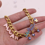 Islamic Muslim Stainless Steel Baby Bangles Bracelets