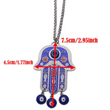 Hamsa Hand of Fatima Pendant Necklace Evil Eye Protection