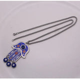 Hamsa Hand of Fatima Pendant Necklace Evil Eye Protection