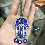 Hamsa Hand of Fatima Pendant Necklace Evil Eye Protection