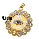 Muslim Evil Eye Pendant Necklace Protection Jewelry