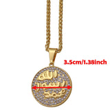 Prophet Mohammed Pendant Necklace Islam Muslim Arabic Messenger