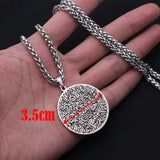 Islamic Stainless Steel Pendant Necklace - AYATUL KURSI