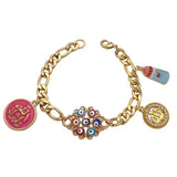 Islamic Turkey Evil Eye Mashallah Stainless Steel Feeder Baby Bracelets