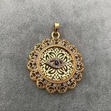 Islamic Evil Eye Crystal Pendant Necklace Drop Accepted