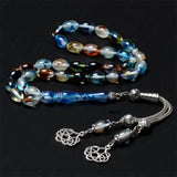 Islamic Prayer Beads Glow in Dark 7mm 33 Pcs Muslim Rosary Tasbih Sibha Misbaha