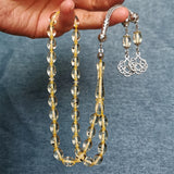 Islamic Prayer Beads Rosary 33 Beads Man's Tasbih Resin with Trabzon Tassel