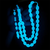 Islamic Tesbih Glow in Dark Oval Shape Beads 33 Prayer Beads