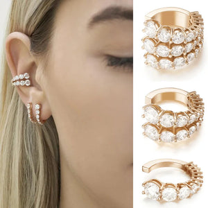 Bohemian Girl Ear Bone Studs Stackable C-shaped Ear Clip