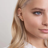 Bohemian Girl Ear Bone Studs Stackable C-shaped Ear Clip