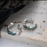 Enamel Ear Bone Clip High-grade Sense Sterling Silver S925