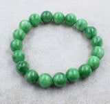 10mm Jade & Lapis Lazuli Bracelet 7.5in
