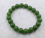 10mm Jade & Lapis Lazuli Bracelet 7.5in