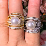 Stackable Ring For Women Wedding Cubic Zircon Engagement Dubai Punk Bridal Top